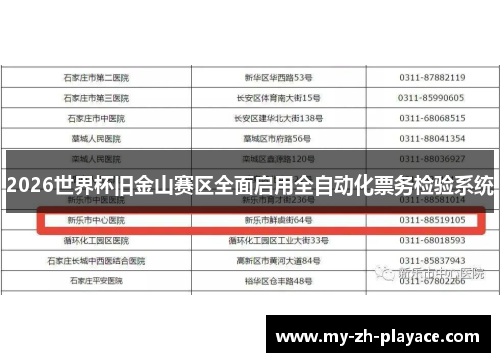 2026世界杯旧金山赛区全面启用全自动化票务检验系统